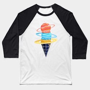 Space-Time Cone-Tinuum (Light) Baseball T-Shirt